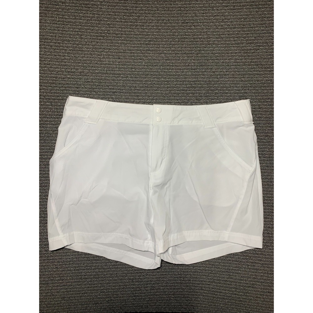 Columbia Womens PFG Coral Point III 5" Shorts White Size 14 Performance Fishing